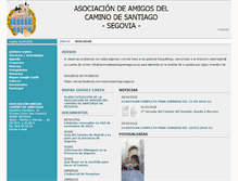 Tablet Screenshot of caminosantiago.asociaciones.segovia.es